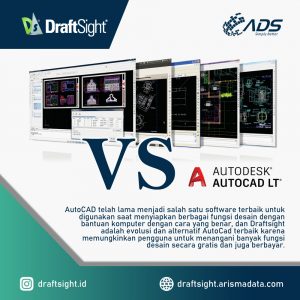 draftsight autocad persamaan perbedaan arismadata